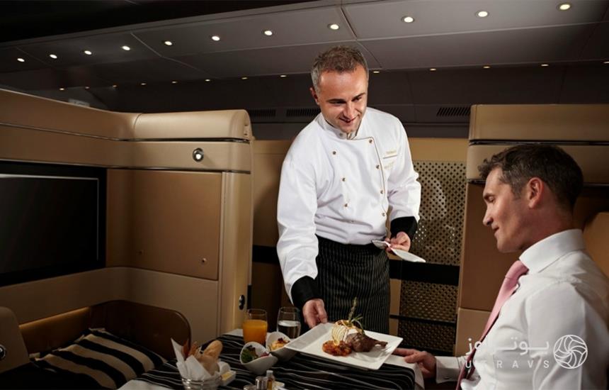  Serve food in first class